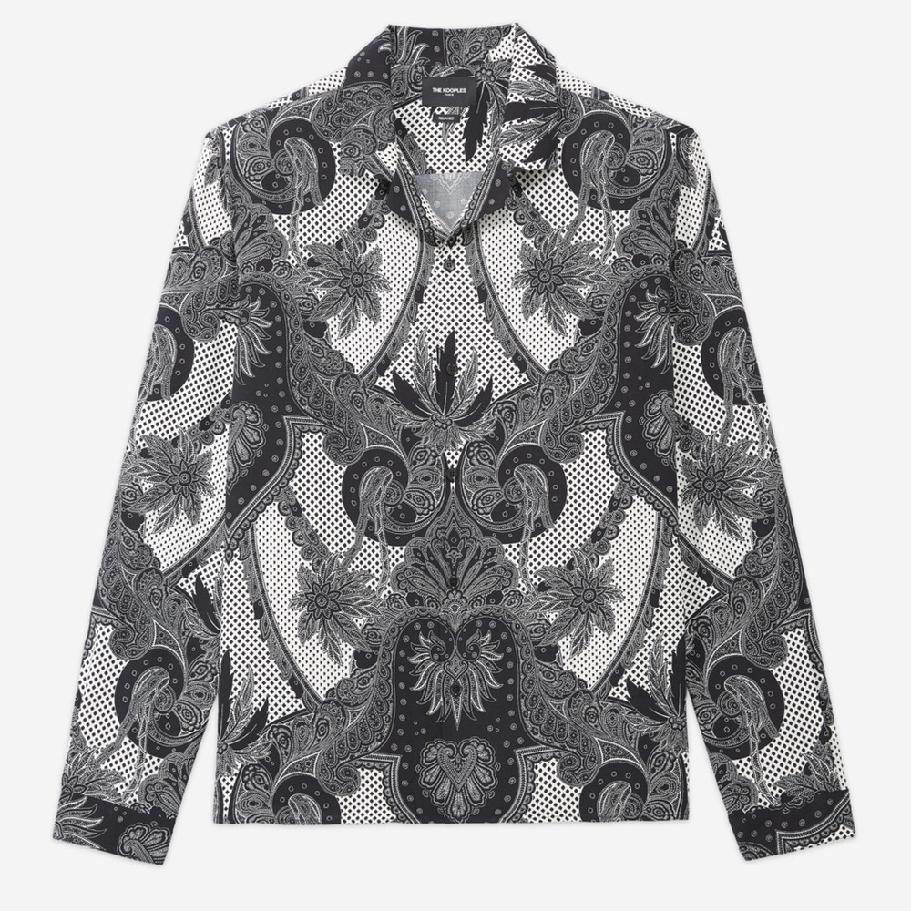 The Kooples Men’s Printed Shirt with Pattern size L